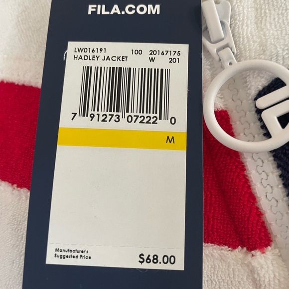 Fila Hadley Zip-up Jacket Medium - Picture 6 of 7